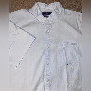 Vineyard Vines Slim Fit Murray Mens Size XL Whale Logo Seersucker Beach Shirt